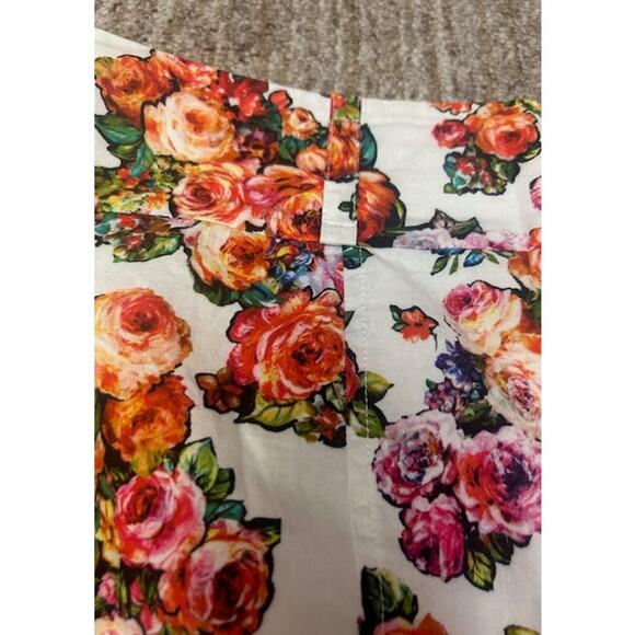 Review Spring Rosy White Short Lined Cotton Polyester Zipper Closure Skirt SZ 14 - Picture 6 of 8